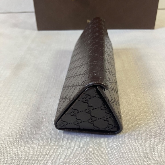 NEW! Authentic Gucci Leather Folding Eyeglass Case & Shopping Bag - Picture 3 of 8